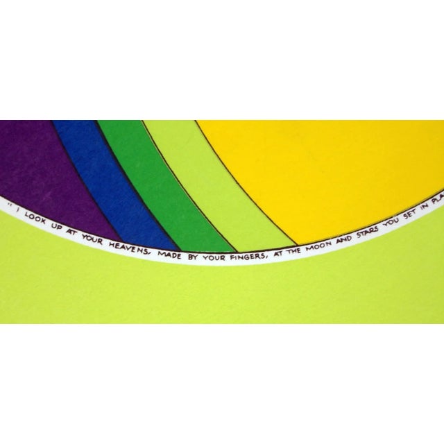 1974 "I Look Up at Your Heavens..." Signed Limited Edition Serigraph by John Luke Eastman For Sale - Image 4 of 7