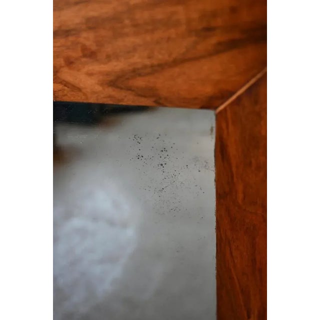 Antique Trumeau Mirror in Walnut For Sale - Image 5 of 9