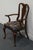 CRESENT FURNITURE Traditional Queen Anne Style Splat Back Dining Arm Chair 39" High 25.5" Wide 23" Deep Seat: 20" High...