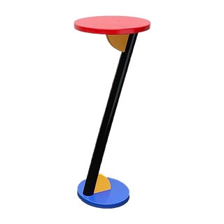 Postmodern Wooden Plant Stand or Side Table For Sale