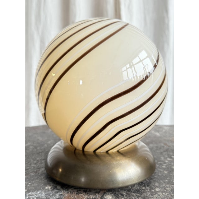 Mid-Century Modern Mid-Century Swirl Murano Glass Table Lamp attributed to Zonca, Italy, 1970s For Sale - Image 3 of 18