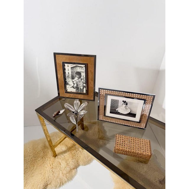 Mid-Century Rectangular Box in Acrylic Glass and Cane Webbing in the style of Dior Home, 1970s For Sale - Image 17 of 18