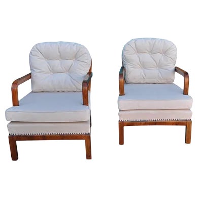 Set of French Art Deco Chairs, 1930s For Sale
