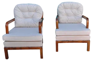 Set of French Art Deco Chairs, 1930s