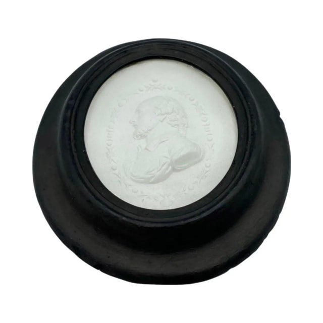 Late 19th Century Antique Framed William Shakespeare Silhouette Cameo Plaque Medallion Oval For Sale - Image 11 of 12