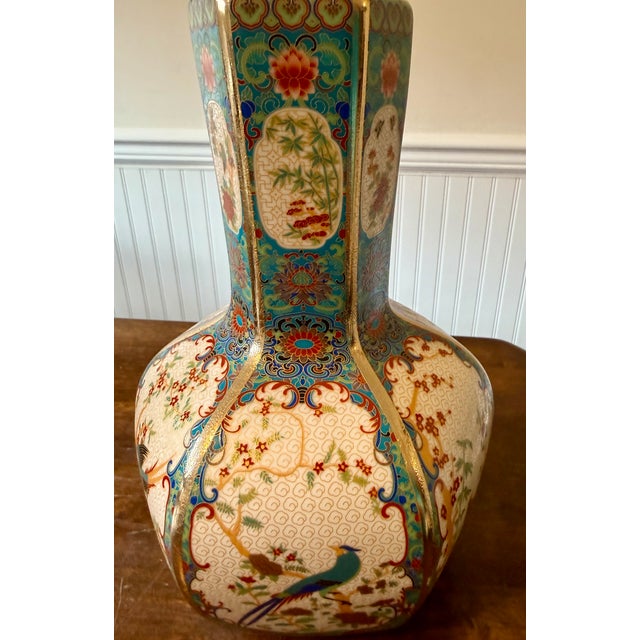 Late 19th Century Cloisonne Vase From Meija Era For Sale - Image 13 of 18