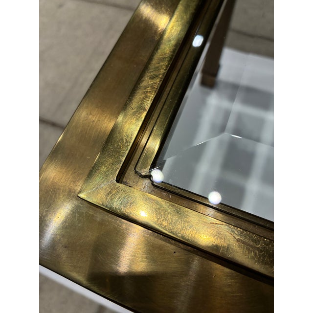 Brass Mastercraft Greek Key End Table For Sale - Image 8 of 12