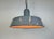 Industrial Grey Enamel Factory Pendant Lamp, 1960s For Sale - Image 18 of 18