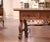 19th Century Spanish Baroque Carved Oak Console With Breccia Marble Top For Sale - Image 4 of 12
