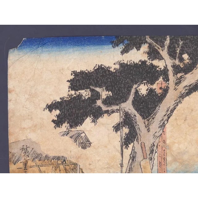 Utagawa Hiroshige, Fukuroi Dejaya No Zu, Woodcut, 1833 For Sale - Image 5 of 8