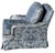 Brunschwig & Fils Brunchwig & Fils Blue Damask Fully Upholstered Club Chair For Sale - Image 4 of 5
