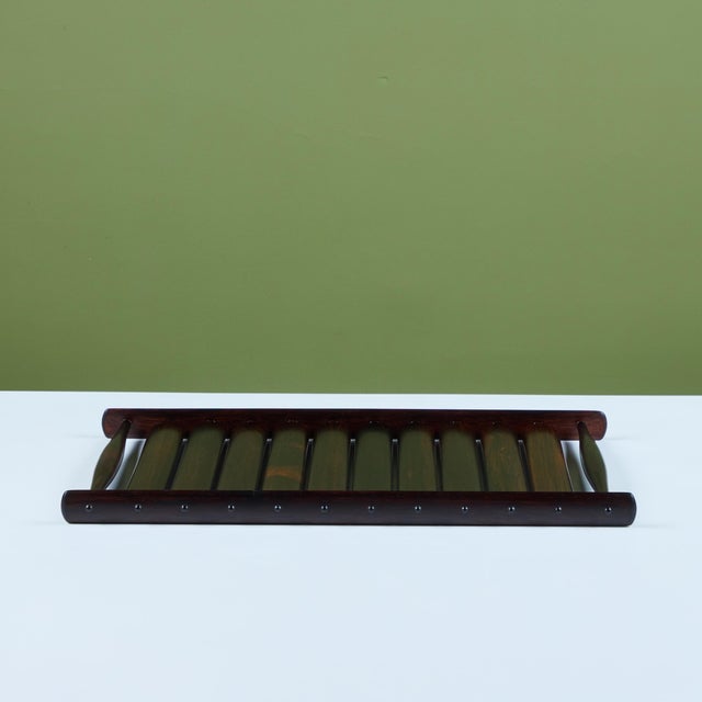 Jens Quistgaard Slatted Rosewood Tray for Dansk "Rare Woods" Collection For Sale - Image 9 of 12