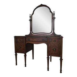 1933 Antique Vanity With Mirror For Sale