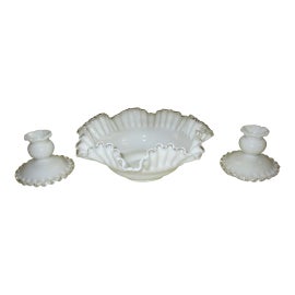 Example of Fenton Art Glass Company Candlestick Holders and Votive Holders