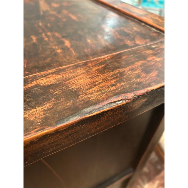 Red Antique Chinoiserie Lacquered Cabinet For Sale - Image 14 of 17