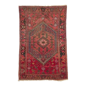 Antique Red Persian Hamadan Tribal Rug, 04'03 X 06'06