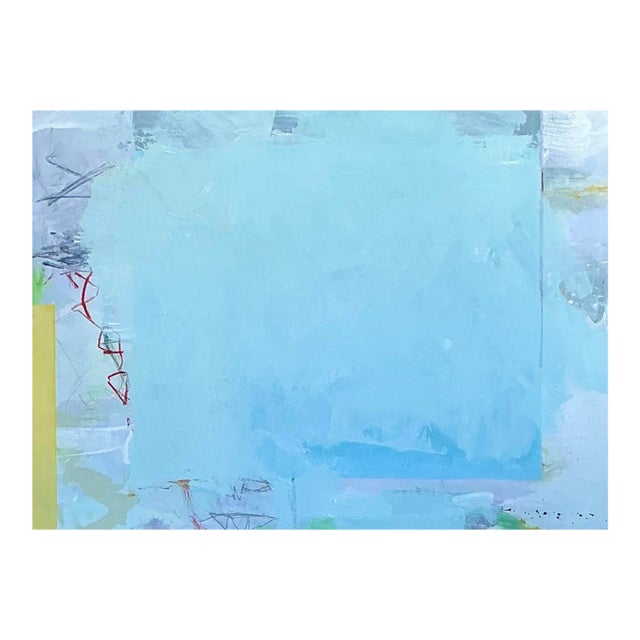 Vintage Original Abstract Oil on Canvas For Sale