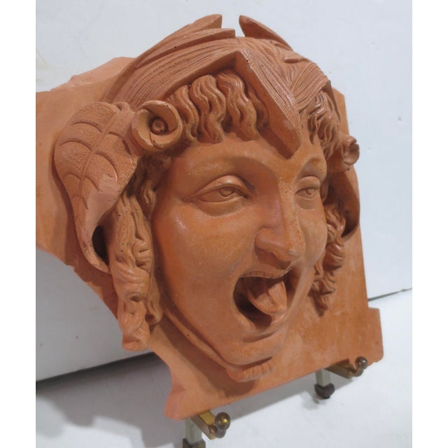 Mid-Century Modern Puck Face Building Terra Cotta Tile For Sale - Image 3 of 11