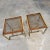 Modern Modern End Tables 2 Sizes Brass Plated Dark Wood & Smoked Glass Rectangles by Thomasville Furniture Style of Milo Baughman, a Pair For Sale - Image 3 of 17