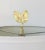 Gorgeous Light-catching pair of Vintage Italian Gold Leaf Tole Finials with hints of Chartreuse Green around edges. Set in...