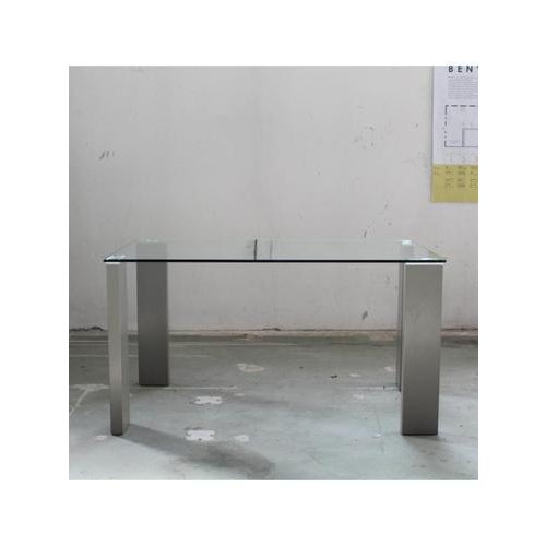 Rectangular Romilda Glass Table, Italy For Sale - Image 10 of 13