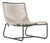Brown Jordan Walter Lamb Aluminum Lounge Chair, Textured Pewter frame with Pebble fabric For Sale