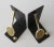 C.1980's Brass Tennis Racket & Ball Bookends With Black Satin Metal Backs -Made Exclusively for Lord & Taylor For Sale - Image 10 of 13