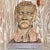 Late 20th Century Vintage Boho Sculpted Clay Bust of Man For Sale - Image 5 of 8