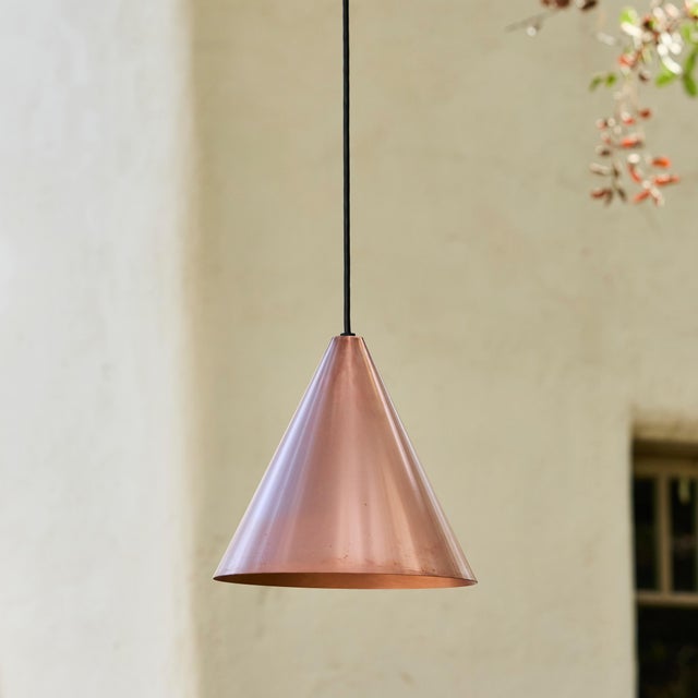 Hans-Agne Jakobsson Raw Copper 'Tratten' Outdoor Pendant For Sale In Los Angeles - Image 6 of 12