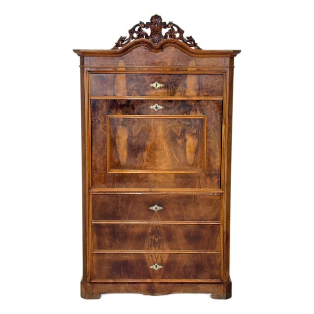 Antique Biedermeier Secretaire, 1880 For Sale