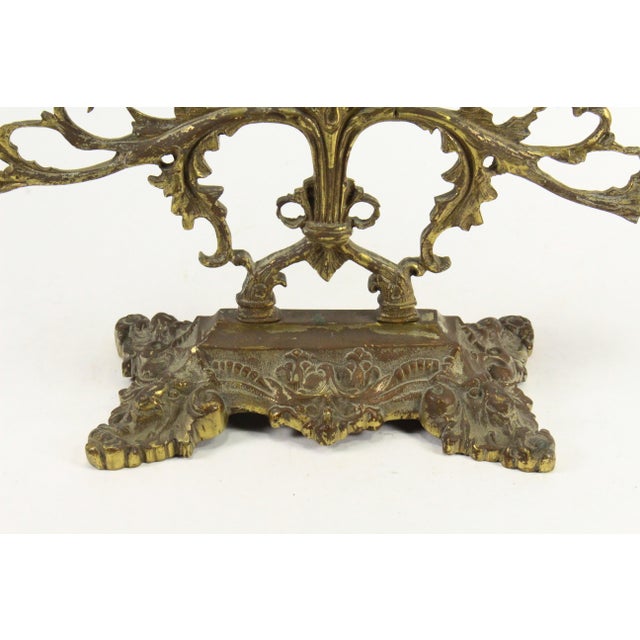 Seven-Light Figural Brass Candelabra Withe Jolly Dancers & Musicians For Sale - Image 13 of 15
