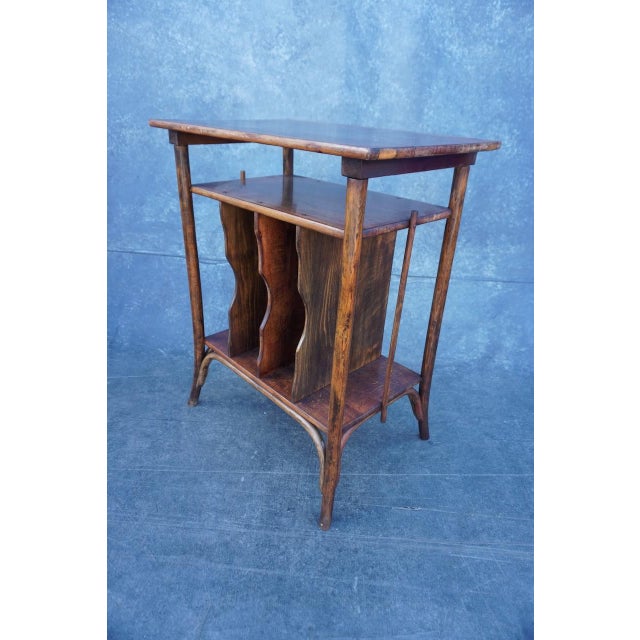 Wood Art Nouveau Side Table by Gebrüder Thonet c.1910 For Sale - Image 7 of 9