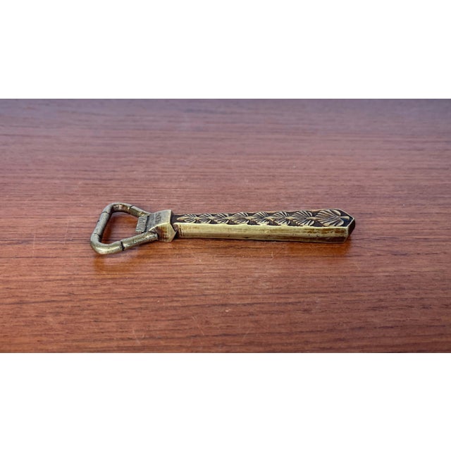 Mid-Century Modern Brass Bottle Opener, 1950s, in Very Good conditions. Designed 1950 to 1959