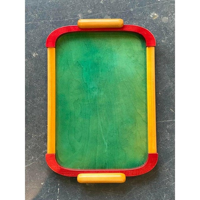 Late 20th Century Vintage Italian Postmodern Tray For Sale - Image 5 of 9