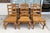 Early 21st Century 7 Piece Solid Pine Farmhouse Style Round Dining Set For Sale - Image 5 of 18