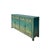 This Distressed Turquoise Chinese-Inspired Sideboard credenza is a stunning statement piece for any living space. The rich...