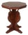 Gothic Revival Octagonal Accent Table in Solid Mahogany For Sale