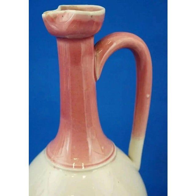 19th Century Art Nouveau Majolica Ceramic Jugs attributed to Sarreguemines or Lunéville, France, Set of 3 For Sale - Image 14 of 18