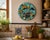 Splendid Vietri ceramic wall plate featuring a vibrant marine composition entirely in relief. The surface is enlivened by...