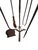Antique Fireplace Tools Set Arts Crafts Artist Made Hand Forged Wrought Iron For Sale - Image 4 of 16