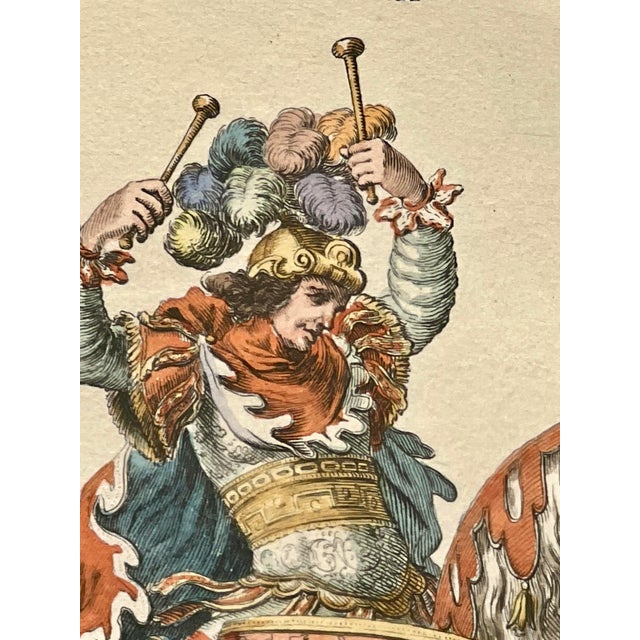 Mid 20th Century Intaglio Engraving Prima Turma Tympanotribae Romani, Etching by F. Chauveau For Sale - Image 4 of 10