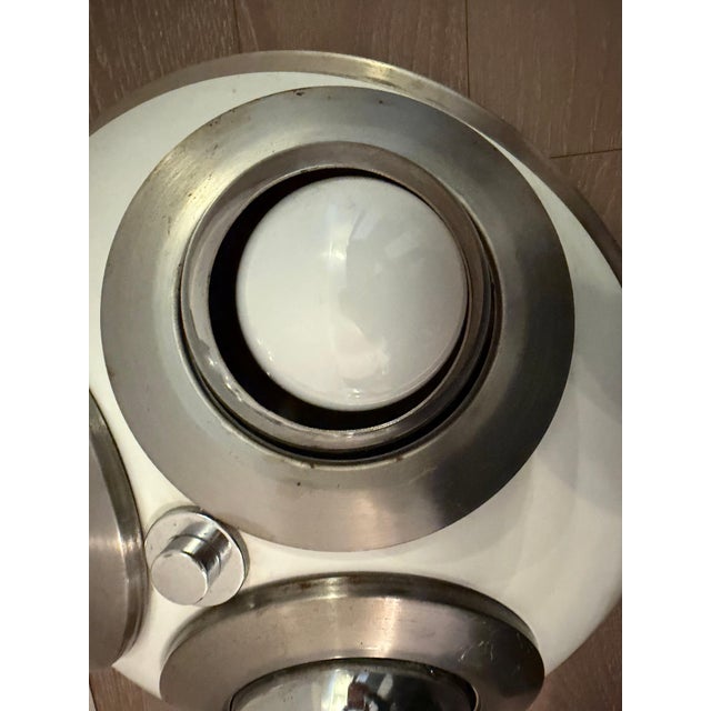 1950s Mid Century Modern Arredoluce Directional 3 light Flush Lamp For Sale In New York - Image 6 of 18