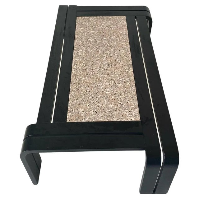 1980s Living Room Table with Granite Top, 1980s For Sale - Image 5 of 11