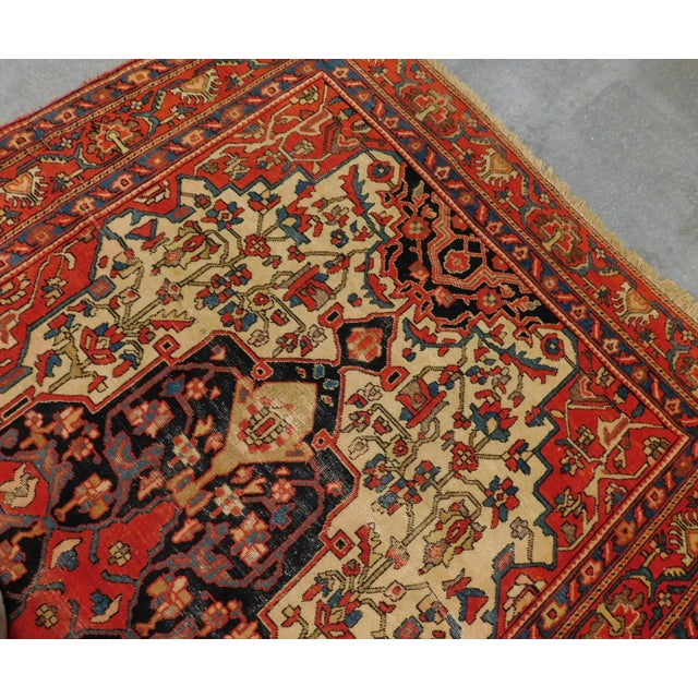 1920s Antique Persian Rug 4'x 6'8" For Sale - Image 9 of 13