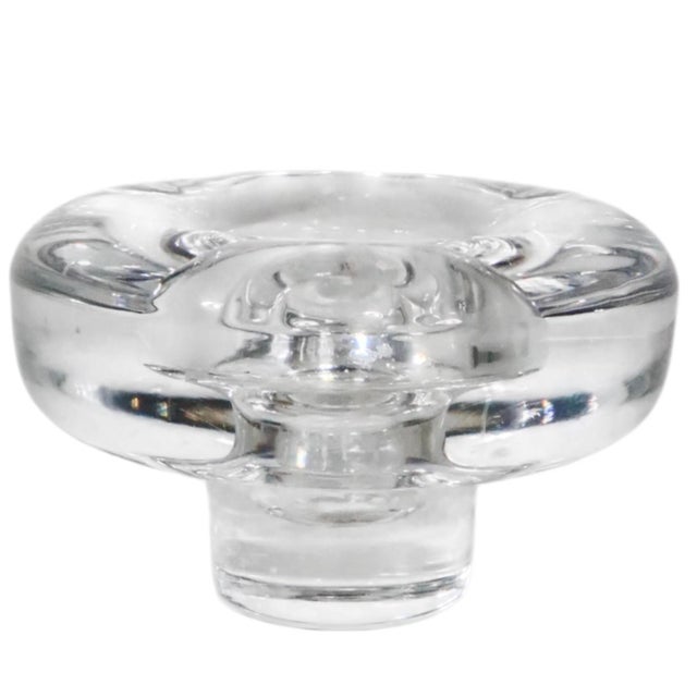 Late 20th Century Late 20th Century Pr. Dansk Crystal Glass Candlesticks Designed by Jens Quistgaard For Sale - Image 5 of 8