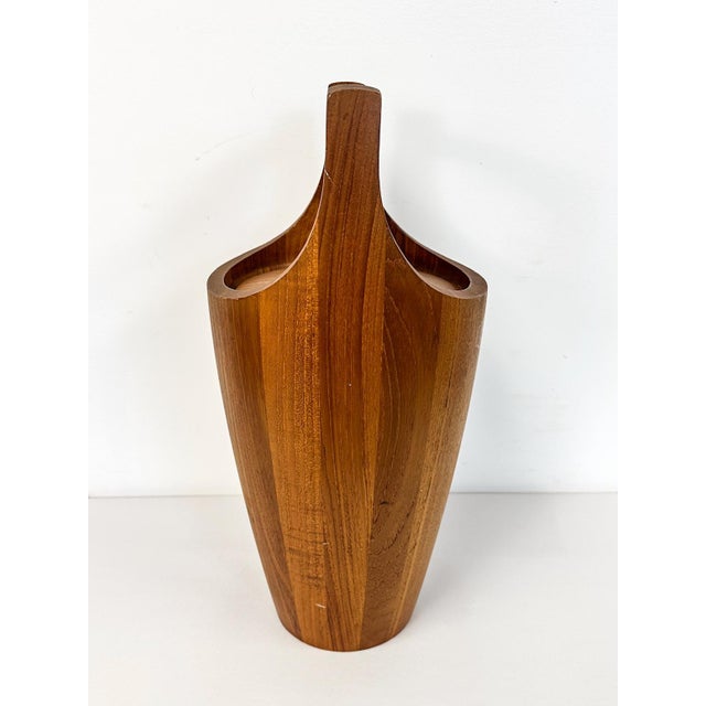 Mid 20th Century Mid-Century Modern Rare Jen Quistgaard for Dansk Teak Ice Bucket Brazilia Inspired Vintage For Sale In Tampa - Image 6 of 11
