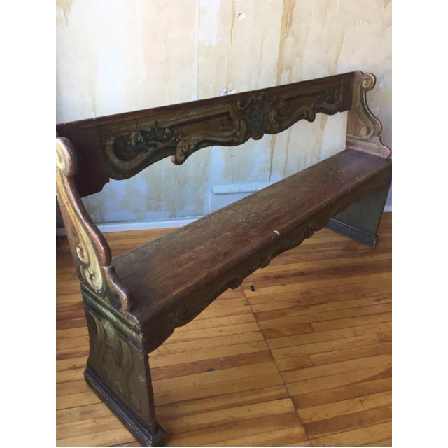 Early 19th Century Tuscan Antique Pew For Sale - Image 5 of 11