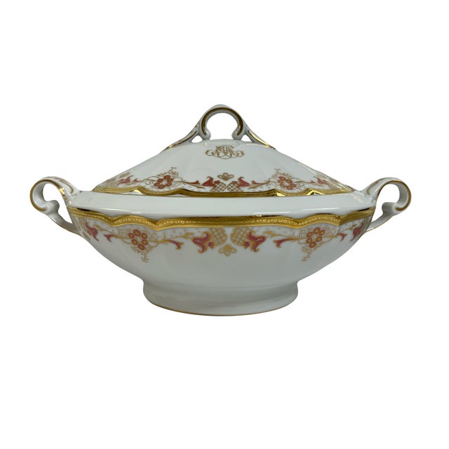 Limoges Dinner Service with Gold Inlay in Porcelain by Haviland, 1920s, Set of 39 For Sale - Image 11 of 13