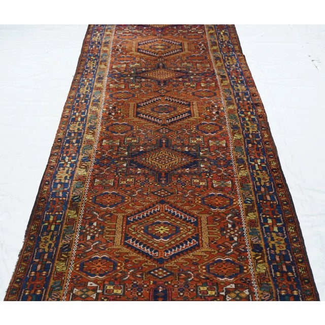 Textile Vintage Karajeh Runner 3'4'' X 11'4'' For Sale - Image 7 of 10