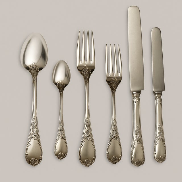 Prestige Flatware Service with Marly Pattern for 18 from Christofle, 1897, Set of 154 For Sale - Image 3 of 13